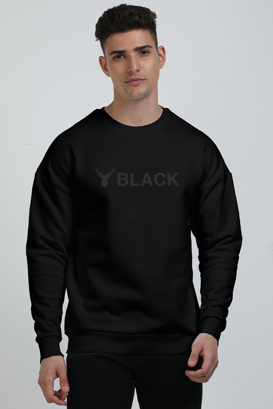 BLACK UNISEX COLLECTION - Oversized Sweatshirt | HOUSE OF NAZO